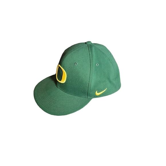 Oregon Ducks Hat Adult OSFM Green Yellow Nike DriFit Football Baseball Cap - Picture 1 of 5